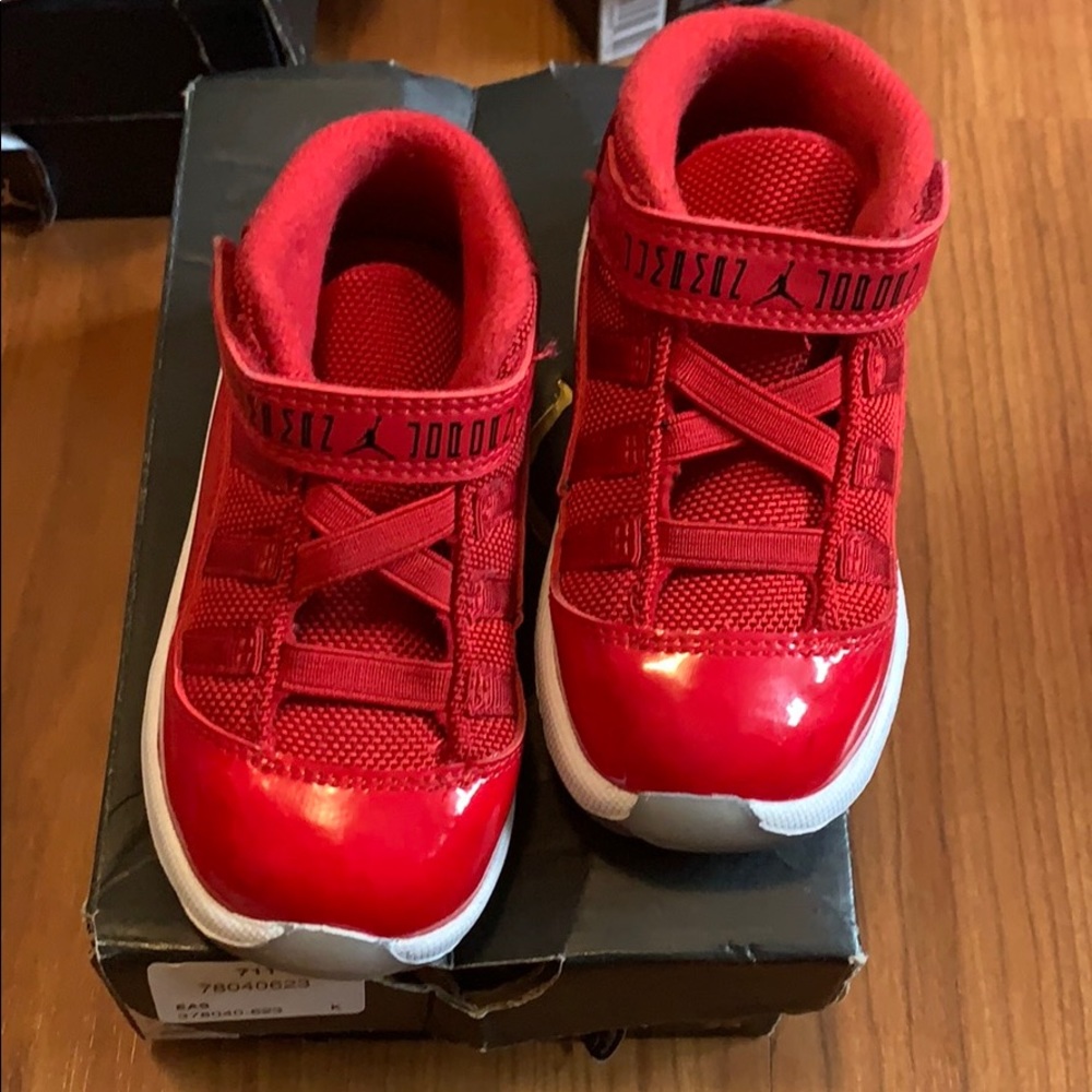 Red Jordan 11s
